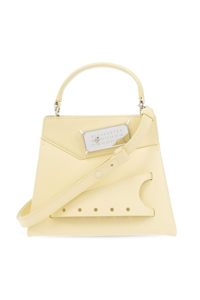 Maison Margiela Snatched Small Tote Bag In Yellow