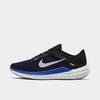 Nike Men's Air Zoom Winflo 10 Running Sneakers From Finish Line In Black/racer Blue/high Voltage/wolf Grey