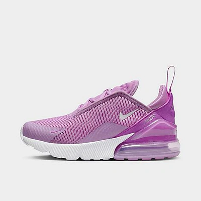 Nike Little Kids' Air Max 270 Casual Shoes In Rush Fuchsia/fuchsia Dream/white/white