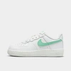 Nike Little Kids' Force 1 Low Casual Shoes In Summit White/emerald Rise