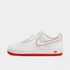 Nike Little Kids' Force 1 Low Casual Shoes In White/picante Red/white