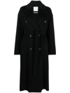 SPORTMAX DOUBLE-BREASTED VIRGIN WOOL-CASHMERE TRENCH COAT