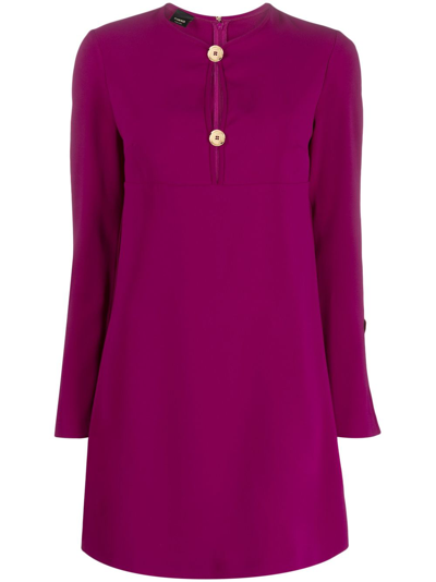 Pinko Slit-sleeve Minidress In Pink