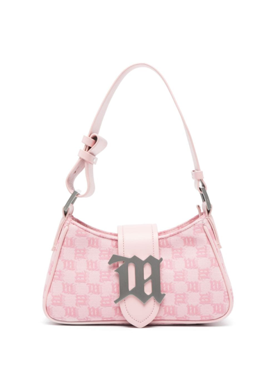 Jacquard Monogram Card Holder Bubblegum