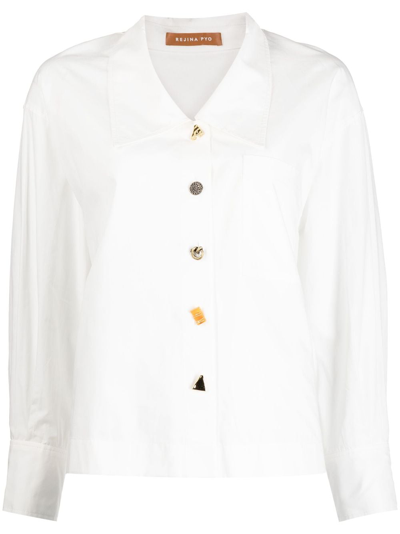 Rejina Pyo Akari Cotton Shirt In Off White