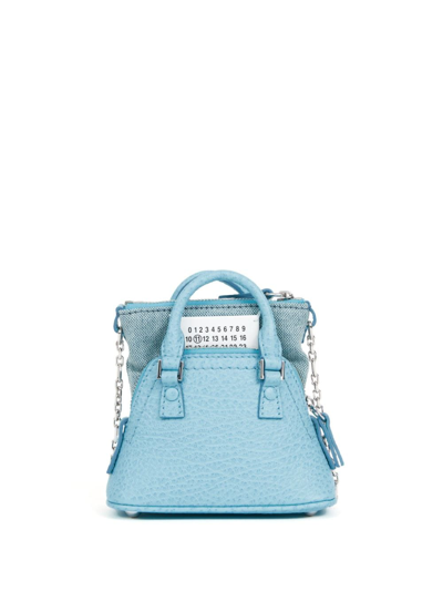 Maison Margiela 5ac Classique Leather Crossbody Bag In Aqua