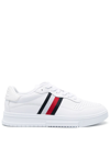 Tommy Hilfiger Supercup Lace-up Sneakers In White