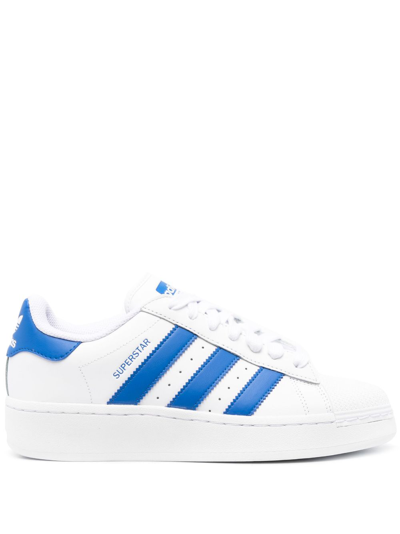 Adidas Originals Superstar Xlg Lace-up Sneakers In White