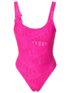 AMIR SLAMA OPEN-KNIT ONE-PIECE