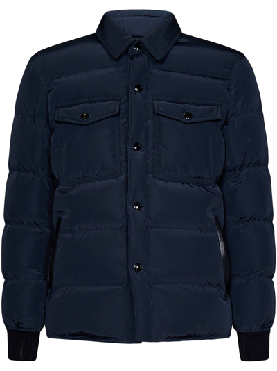 Tom Ford Down Jacket In Blue