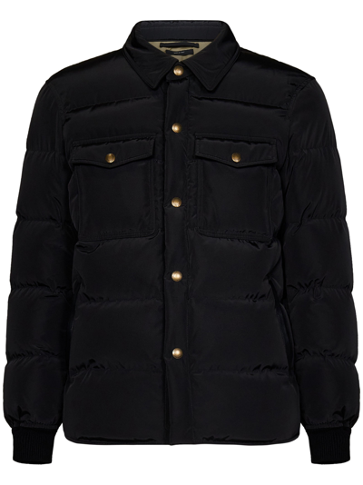 Tom Ford Ottoman Quilted Down Jacket In Black