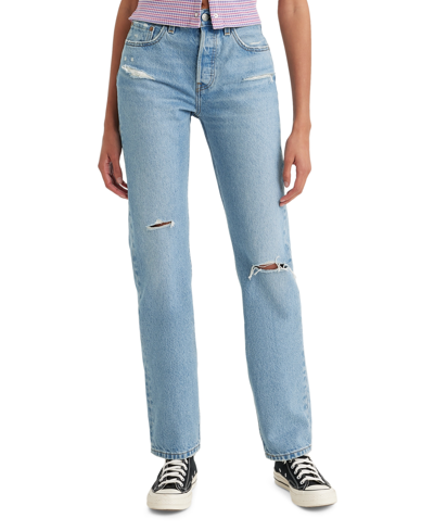 Levi's Women's 501 Original-fit Straight-leg Jeans In Lane Change