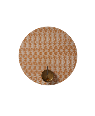 Chilewich Swing Round Placemat In Butterscotch