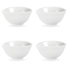 Portmeirion Sophie Conran Celadon Small Footed Bowl Set Of 4 In White