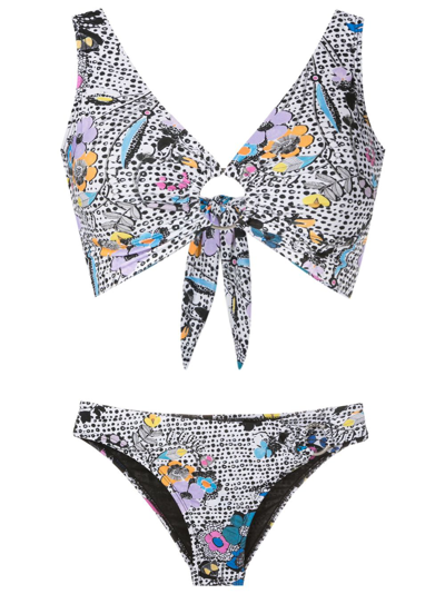 Amir Slama Graphic-print Bikini Set In Multicolour