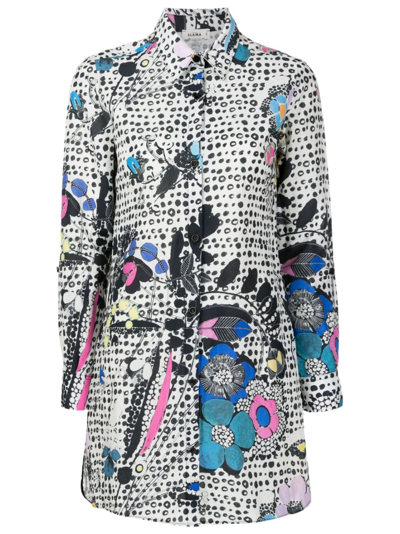 Amir Slama Graphic-print Long-sleeve Shirt In Multicolour