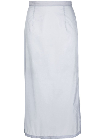 Maison Margiela Midi Skirt In Blue