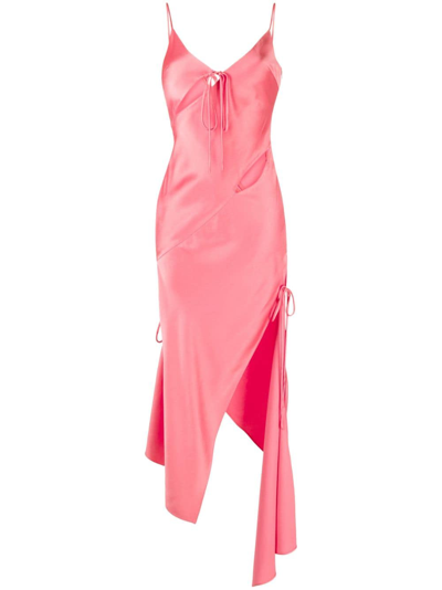 Monse Cut-out Detailing Maxi Slip Dress In Pink