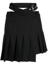 MONSE PLEATED ASYMMETRIC MINI SKIRT