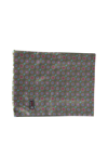Ascot Bi-material Scarf Accessories In Green