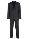 Boglioli Men's Mini Square Pattern Suit In Grey