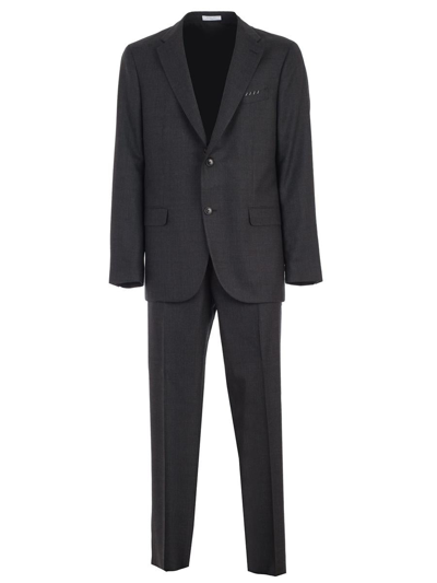 Boglioli Micro Square Suit Clothing In Grey