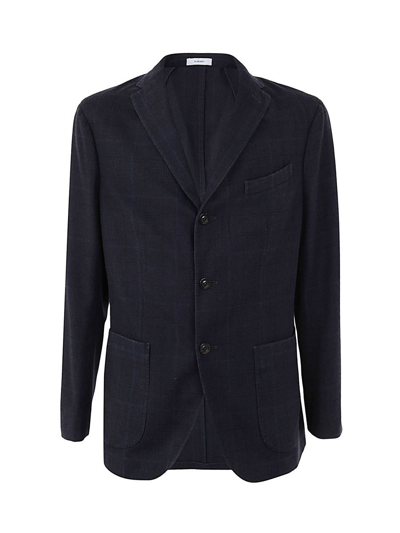 Boglioli Regular Check Blazer In Blue