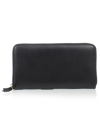 Comme Des Garçons Logo Zipper Wallet In Black