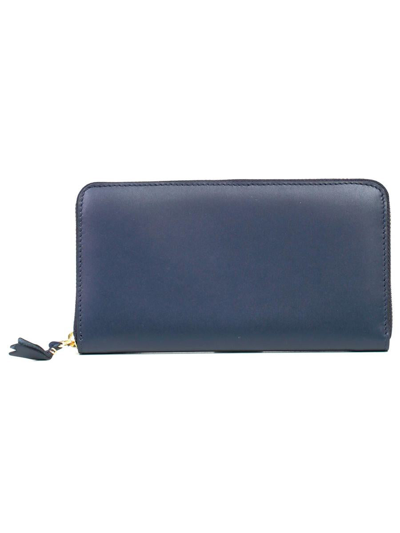 Comme Des Garçons Classic Leather Line A Wallet Accessories In Blue