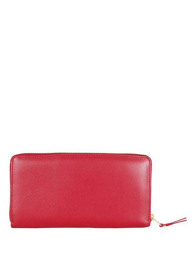 Comme Des Garçons Classic Leather Line Wallet Accessories In Red