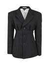 Comme Des Garçons Comme Des Gar Ons Womens Black Other Materials Blazer In Black