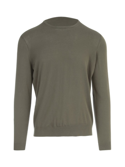 Drumohr Cotton Crew Neck Sweater Clothing In Green