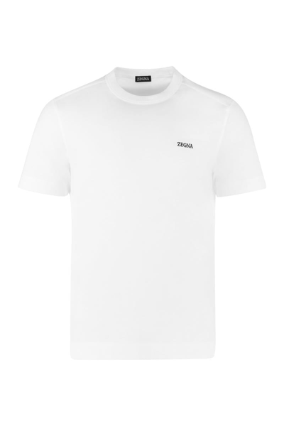 Ermenegildo Zegna Cotton Crew-neck T-shirt In White