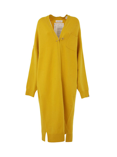 Extreme Cashmere N61 Koto Oversized Knitted Coat In Yellow