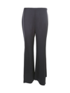 Giorgio Armani Women's Satin Asymmetrical Bottom Pants In Blue
