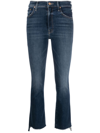 MOTHER BLUE THE INSIDER CROPPED JEANS,115710420232845