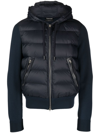 TOM FORD BLUE PANELLED PADDED DOWN JACKET,KDY002YMW0120152177