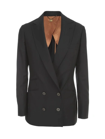 Maurizio Miri Katrine Double Breasted Jacket Clothing In Black