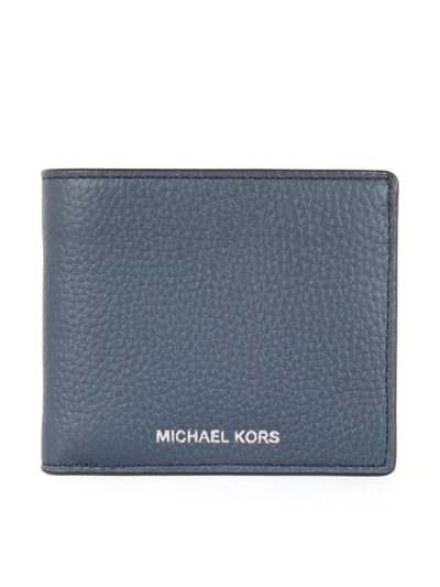 Michael Kors Billfold With Coin Pocket In Blue