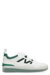 Moncler Pivot Leather Low-top Sneakers In White