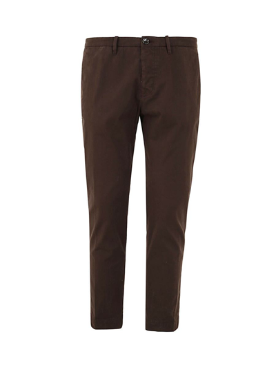 Nine In The Morning Easy Slim Fit Trouser In Brown