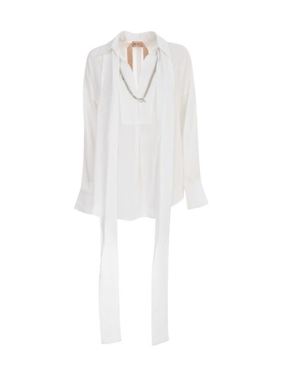 N°21 Shirt With Scarf Clothing In White
