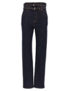 Philosophy Di Lorenzo Serafini Double Belt Detail Jeans In Blue