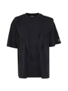 Raf Simons Oversized T Shirt With Hood Fauves In Black