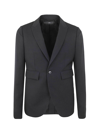 Sapio Single Breasted Blazer Jacket In Black