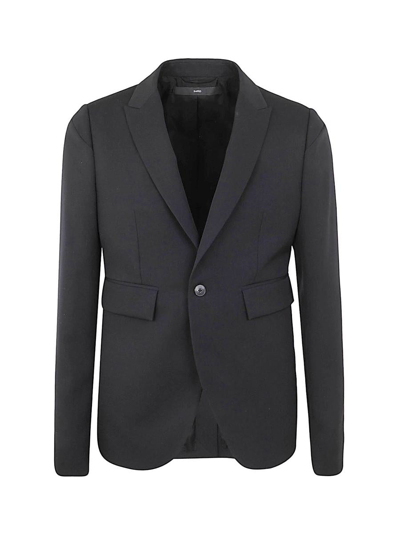 Sapio Single Breasted Blazer Jacket In Black