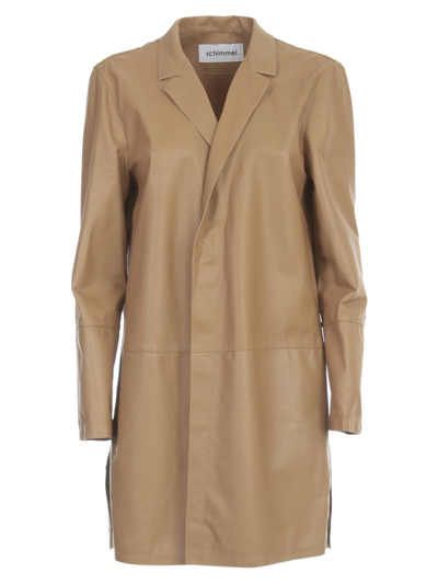 Sylvie Schimmel Leather Could Effect Overcoat Clothing In Brown