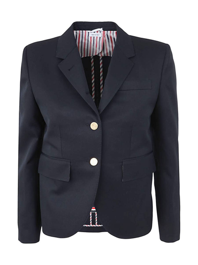 Thom Browne High Armhole Sportcoat In Wool Gabardine Clothing In Blue