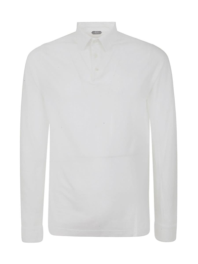 Zanone Polo Basic Pullover In White
