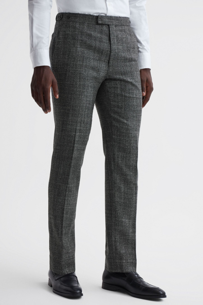 Reiss Croupier - Charcoal Slim Fit Wool Trousers, 30